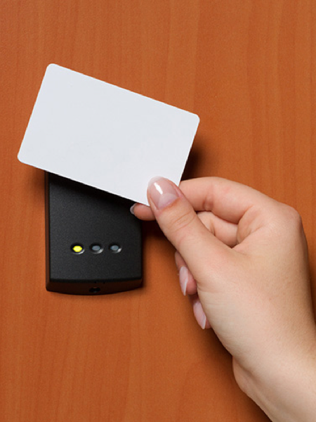 Access Control Device for Meeting Room. Workplace Technology.
